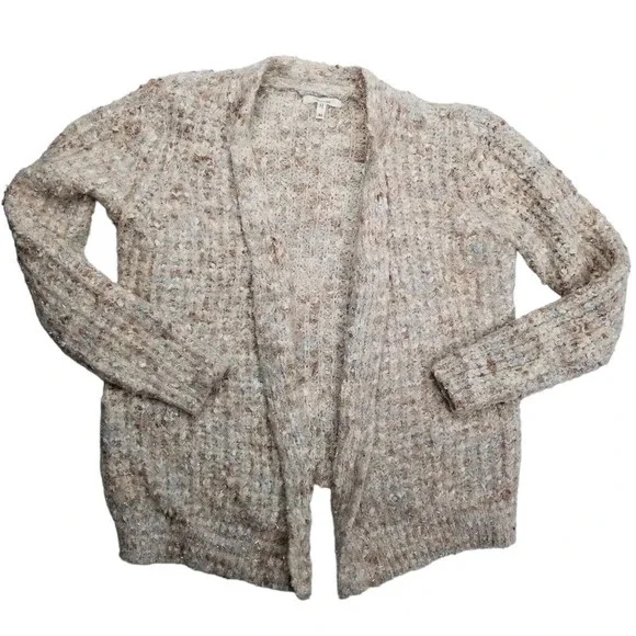 Maurices Sweater Womens Sz M Chunky Knit Cardigan Long Sleeve Sparkle Open Front - Picture 1 of 12